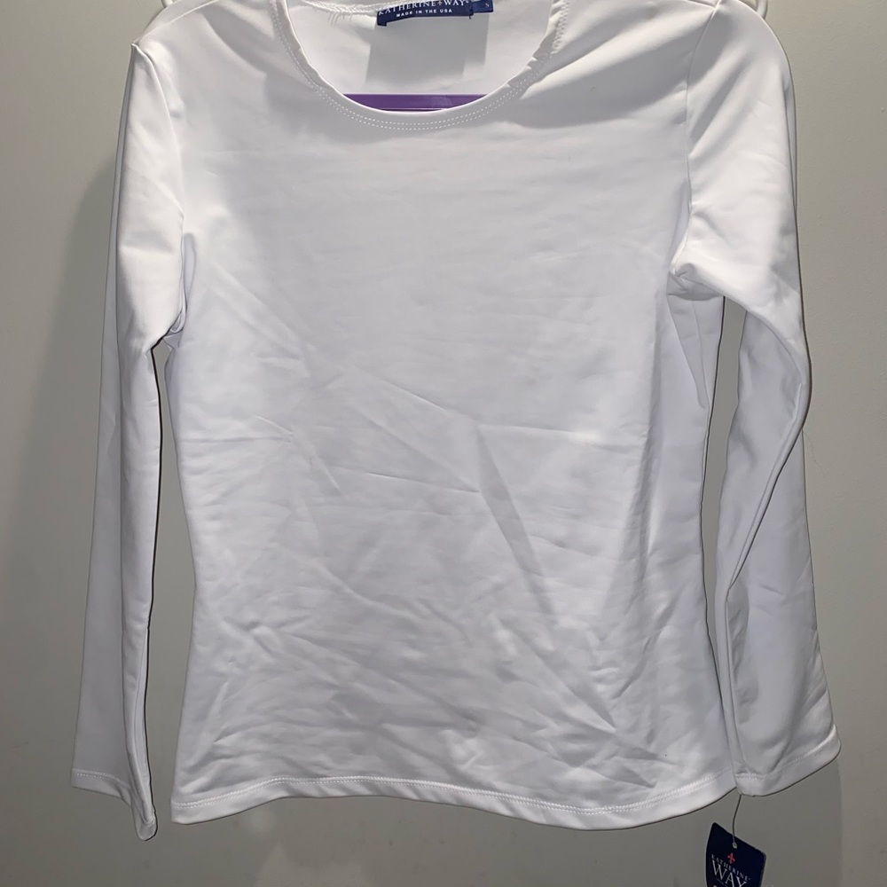 Katherine Way white long sleeve. NWT - Picture 8 of 9